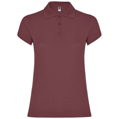 Polo Femme publicitaire coton 200gr Star ROLY Rouge baie